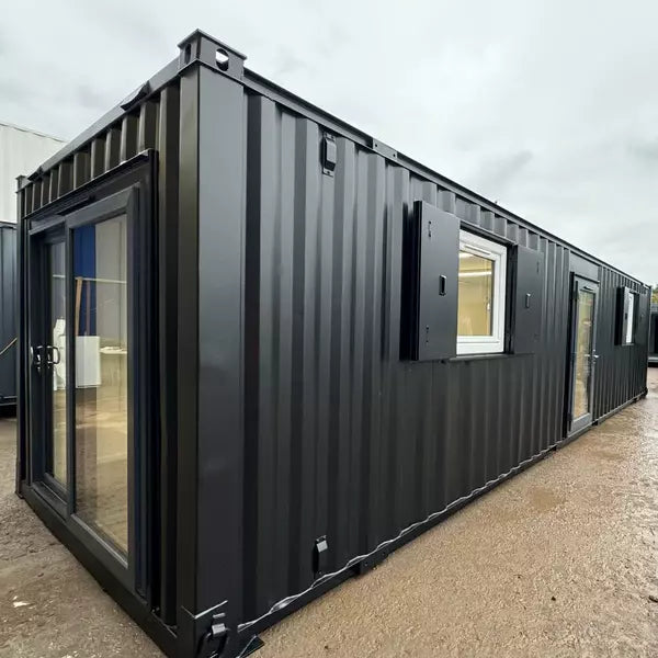 CONTENEDOR DE OFICINA 9,7 X 3 M CON PUERTA CORREDIZA